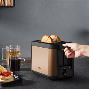 Tefal Coppertinto, 850 W, black/copper - Toaster Item - TT430G10