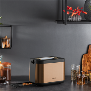 Tefal Coppertinto, 850 W, black/copper - Toaster Item - TT430G10