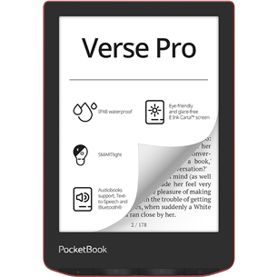PocketBook Verse Pro, passion red - E-reader Item - PB634-3-WW PB634-3-WW