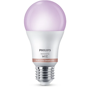 Išmanioji lemputė Philips WiZ LED Smart Bulb, 60 W, E27, RGB Prekė - 929003601021 929003601021
