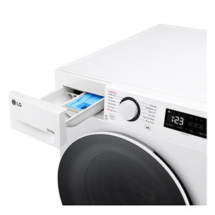 LG, 10 kg / 6 kg, depth 55 cm, 1400 rpm - Washer-Dryer Combo Item - F4DR510S0W.ABWQPMR