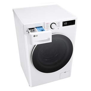 LG, 10 kg / 6 kg, depth 55 cm, 1400 rpm - Washer-Dryer Combo Item - F4DR510S0W.ABWQPMR