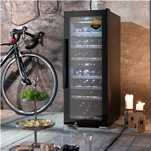 Caso WineExclusive 38 Smart, 38 bottles, height 107 cm, black - Wine Cooler Item - 00721