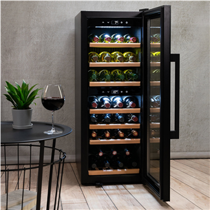 Caso WineExclusive 38 Smart, 38 bottles, height 107 cm, black - Wine Cooler Item - 00721