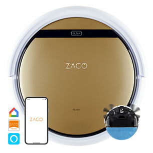Dulkių siurblys robotas Zaco V5x, wet & Dry, golden Prekė - 501902