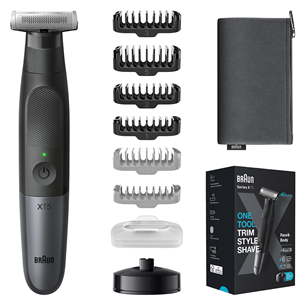 Kūno ir barzdos skustuvas Braun, Face & body, black Prekė - XT5300