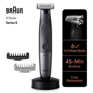 Kūno ir barzdos skustuvas Braun, Face & body, black Prekė - XT5300