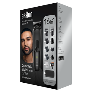 Barzdaskutė Braun Series 7, 16-in-1, black Prekė - MGK7470