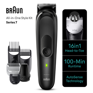 Barzdaskutė Braun Series 7, 16-in-1, black Prekė - MGK7470