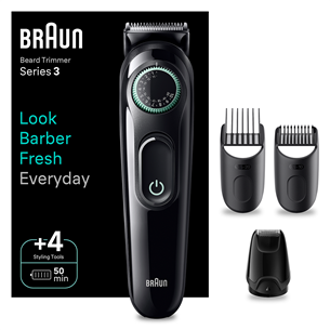 Barzdaskutė Braun Series 3 Beard Trimmer, black Prekė - BT3421 BT3421
