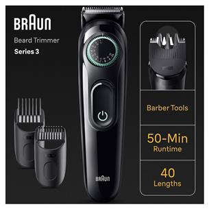 Barzdaskutė Braun Series 3 Beard Trimmer, black Prekė - BT3421