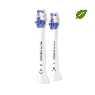 Dantų šepetėlio antgaliai Philips Sonicare S2 Sensitive, 2 vnt, white Prekė - HX6052/10 HX6052/10