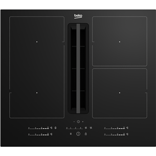 Beko, width 60 cm, black - Built-in induction hob with cooker hood Item - HIXI64700UF HIXI64700UF