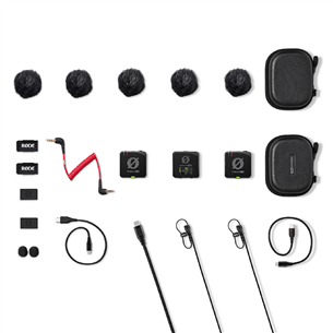Mikrofonas RODE Wireless PRO, 3.5 mm, USB-C, black Prekė - WIPRO