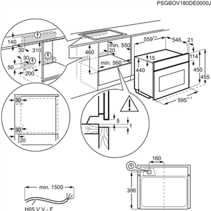 Electrolux, microwave function, 49 L, inox - Built-in Oven Item - EVL6E46X