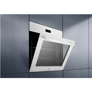 Electrolux, 72 L, pyrolytic cleaning, black/white - Built-in oven Item - EOE8P39WV