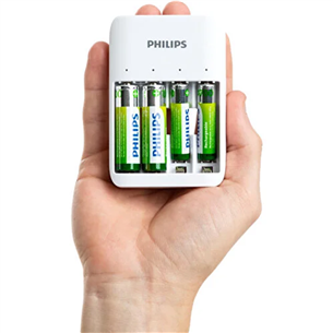 Philips SCB4013NB, белый - Зарядное устройство для аккумуляторных батареек Товар - SCB4013NB/00