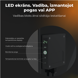 Šildytuvas Aeno, 700+ W, black Prekė - AGH0005S