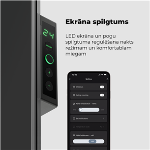 Šildytuvas Aeno, 700+ W, black Prekė - AGH0005S