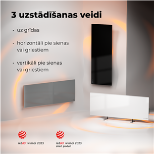 Šildytuvas Aeno, 700+ W, black Prekė - AGH0005S