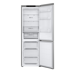 LG, NoFrost, 344 L, 186 cm, sidabrinis - Šaldytuvas Prekė - GBV3100CPY.APYQEUR
