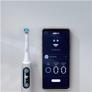 Braun Oral-B iO 8 Duo, 2 vnt., juodas/baltas - Elektrinių dantų šepetukų komplektas Prekė - IO8DUOWB