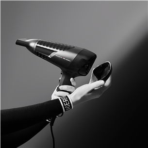 Rowenta x KARL LAGERFELD Studio Dry, 2100 W, black - Plaukų džiovintuvas Prekė - CV581LF0