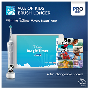 Braun Oral-B Vitality PRO Kids, Frozen - Elektrinis dantų šepetėlis + nešiojimo dėklas Prekė - D103FROZEN.TC