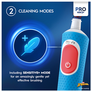 Braun Oral-B Vitality PRO Kids, Spiderman - Elektrinis dantų šepetėlis Prekė - D103SPIDERMAN