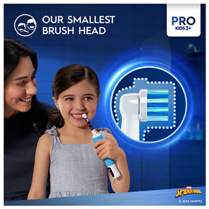 Braun Oral-B Vitality PRO Kids, Spiderman - Elektrinis dantų šepetėlis Prekė - D103SPIDERMAN