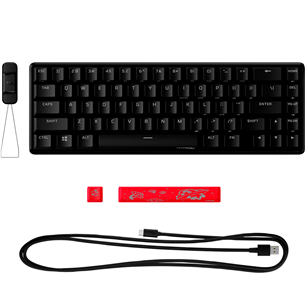 HyperX Alloy Origins 65, HyperX Red, Linear, SWE, black - Mechanical Keyboard Item - 4P5D6AN#UUW