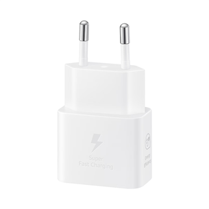 Samsung, USB-C, 25 W, white - Maitinimo adapteris Prekė - EP-T2510NWEGEU