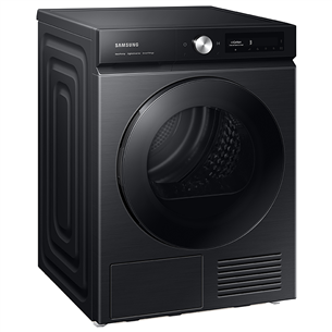 Samsung BeSpoke AI, 9 kg, depth 60 cm, black - Clothes Dryer Item - DV90BB7445GBS7