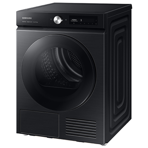 Samsung BeSpoke AI, 9 kg, depth 60 cm, black - Clothes Dryer Item - DV90BB7445GBS7