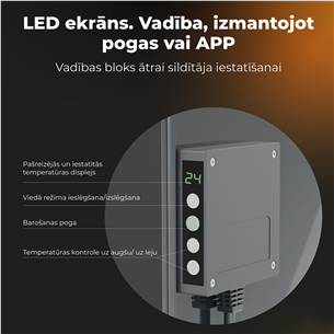 Šildytuvas Aeno, 700+ W, black Prekė - AGH0005S