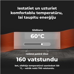 Šildytuvas Aeno, 700+ W, black Prekė - AGH0005S