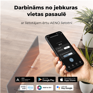 Šildytuvas Aeno, 700+ W, black Prekė - AGH0005S