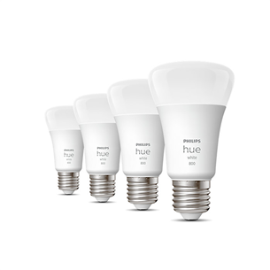 Philips Hue White, E27, white, 4 pcs - Smart light Item - 929001821625