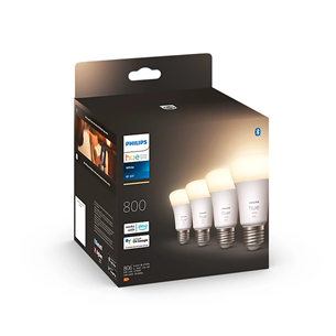 Philips Hue White, E27, white, 4 pcs - Smart light Item - 929001821625