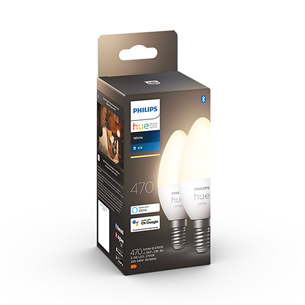 Philips Hue White, E14, soft warm, 2 pcs - Smart light Item - 929003021102