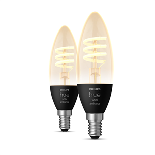 Philips Hue White Ambiance, E14, filament, white, 2 pcs - Smart light Item - 929003145202 929003145202