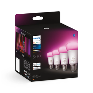 Philips Hue White and Color Ambiance 800, E27, color, 4 pcs - Smart light Item - 929002489604