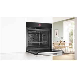 Bosch, Series 8, pyrolytic cleaning, 71 L, black - Built-in oven Item - HBG7742B1S