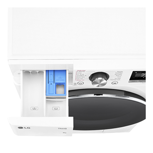 LG, TurboWash, 8 kg, gylis 47,5 cm, 1200 rpm - Skalbimo mašina Prekė - F2WR708S3W.ABWQPMR