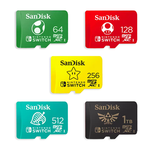 SanDisk microSDXC card for Nintendo Switch, 512 GB - Memory card Item - SDSQXAO-512G-GNCZN