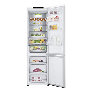 LG, NoFrost, 387 L, 203 cm, white - Šaldytuvas Prekė - GBV5240DSW.ASWQEUR