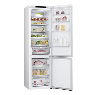 LG, NoFrost, 387 L, 203 cm, white - Šaldytuvas Prekė - GBV5240DSW.ASWQEUR