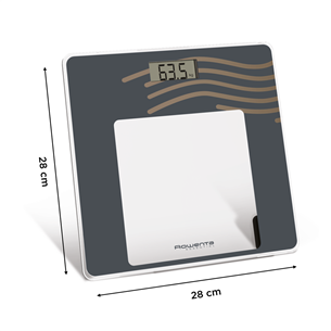 Rowenta Essential Dune, dark grey - Vonios svarstyklės Prekė - BS1330V0