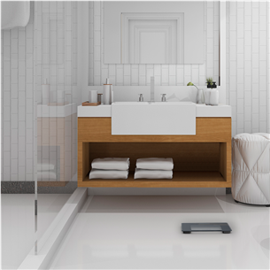 Rowenta Essential Dune, dark grey - Vonios svarstyklės Prekė - BS1330V0