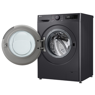 LG, 10 kg / 6 kg, depth 56,5 cm, 1400 rpm, black - Washer-dryer combo Item - F4DR510S2M.AMBQPMR